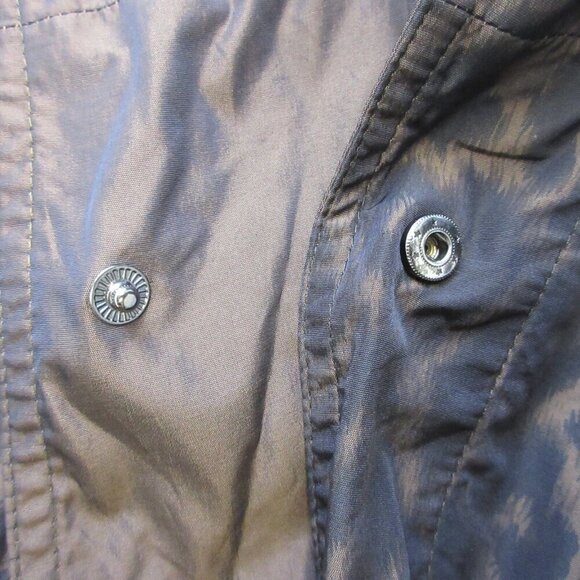 Portrait Women Reversible Jacket 1X Leopard Print Brown Metallic Hooded Vtg 652 - Picture 8 of 12